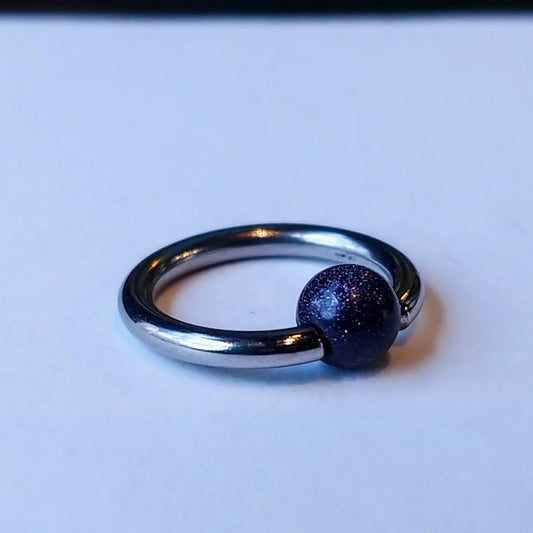 Black Forest Body Jewelry Stone Captive Beads