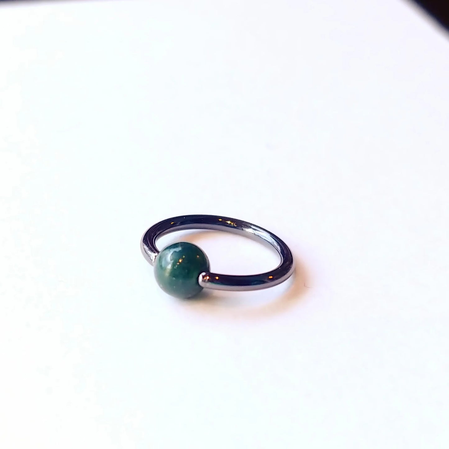 Black Forest Body Jewelry Stone Captive Beads