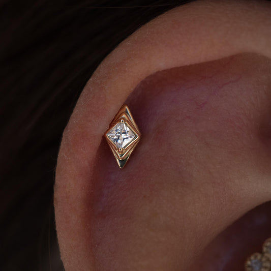 Divinity Metals 14k Solid Gold Threadless Anti Hero Ends