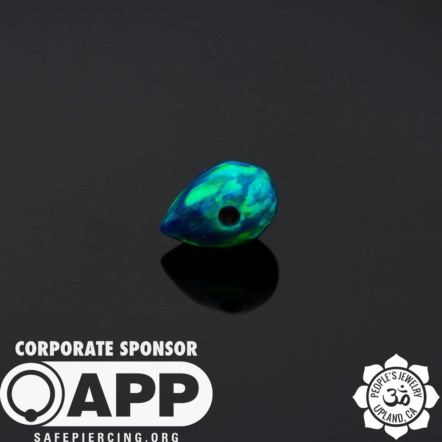 People's Jewelry Synthetic Opal and Stone Captive Bullets