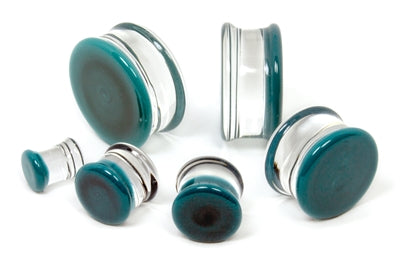 Glasswear Studios 1"-28mm Double Flare ColorFront Plugs