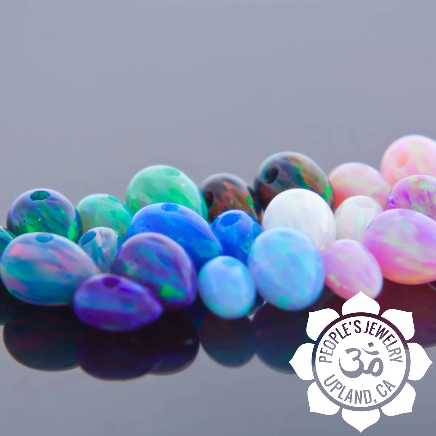 People's Jewelry Synthetic Opal and Stone Captive Bullets