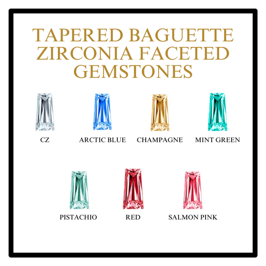 Anatometal 18k Solid Gold Tapered Baguette Fan Ends