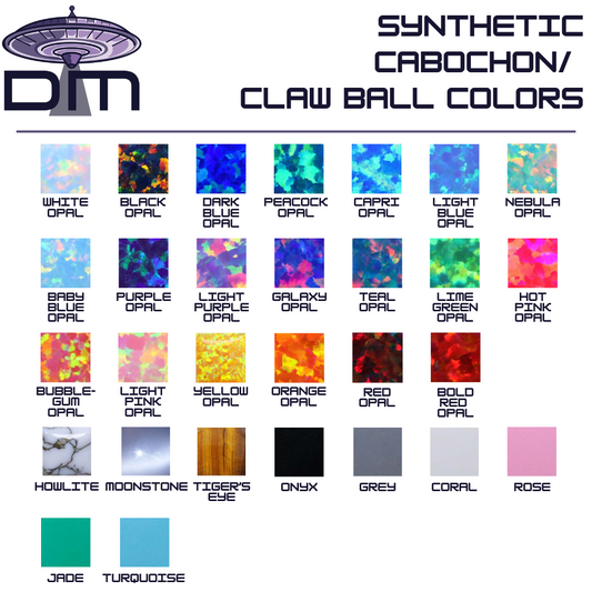 Divinity Metals Titanium Threadless Bezel-Set Cabochon Ends