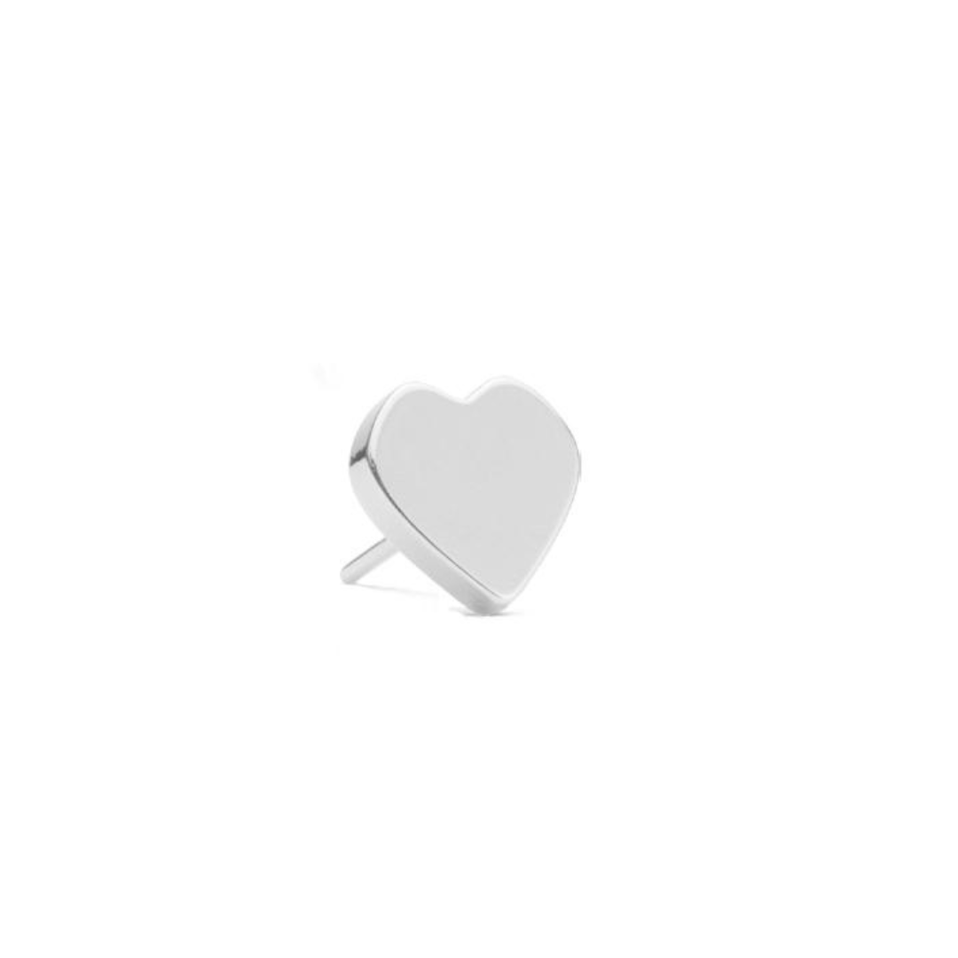Divinity Metals Titanium Threadless Heart Ends