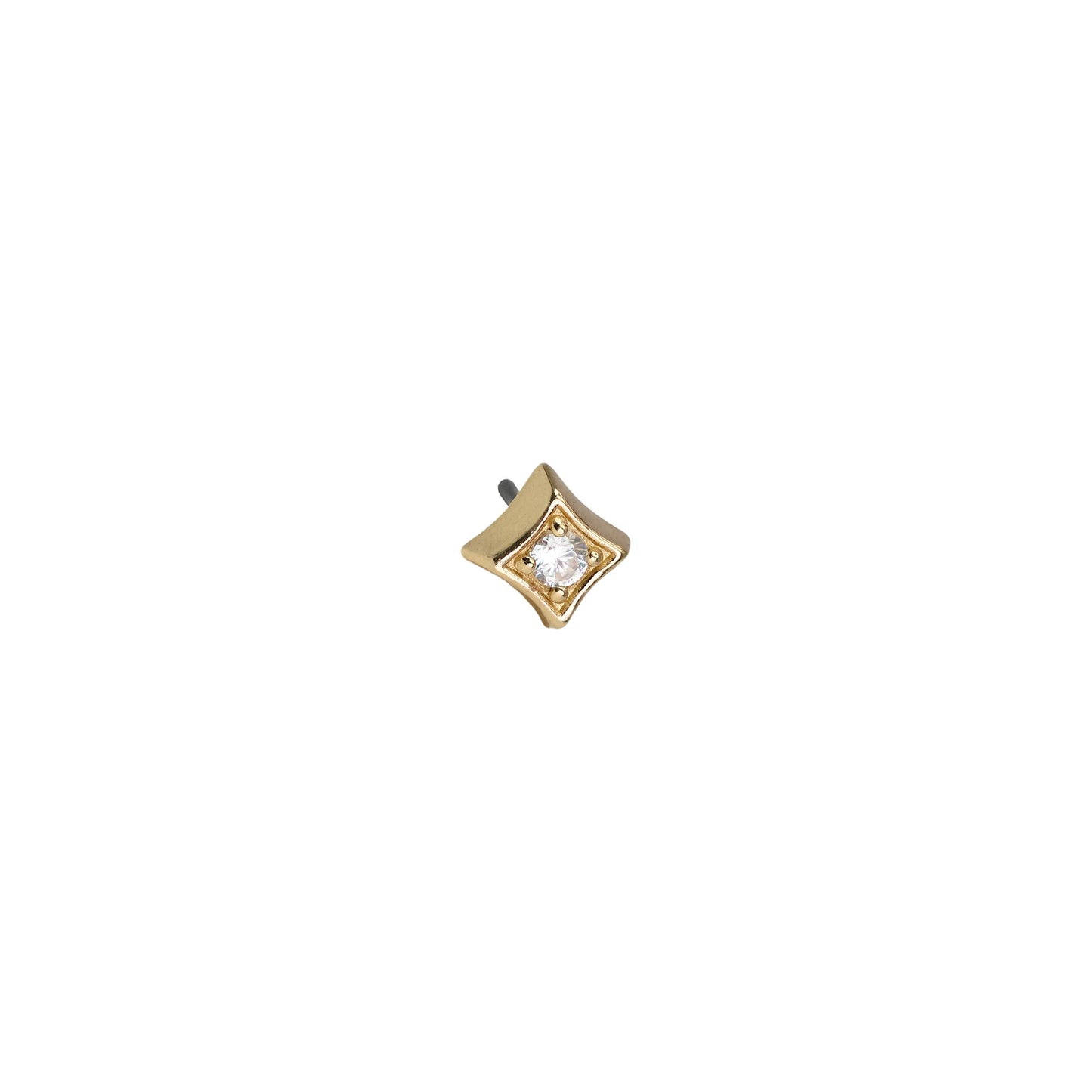 Divinity Metals 14k Solid Gold Threadless At Last Ends