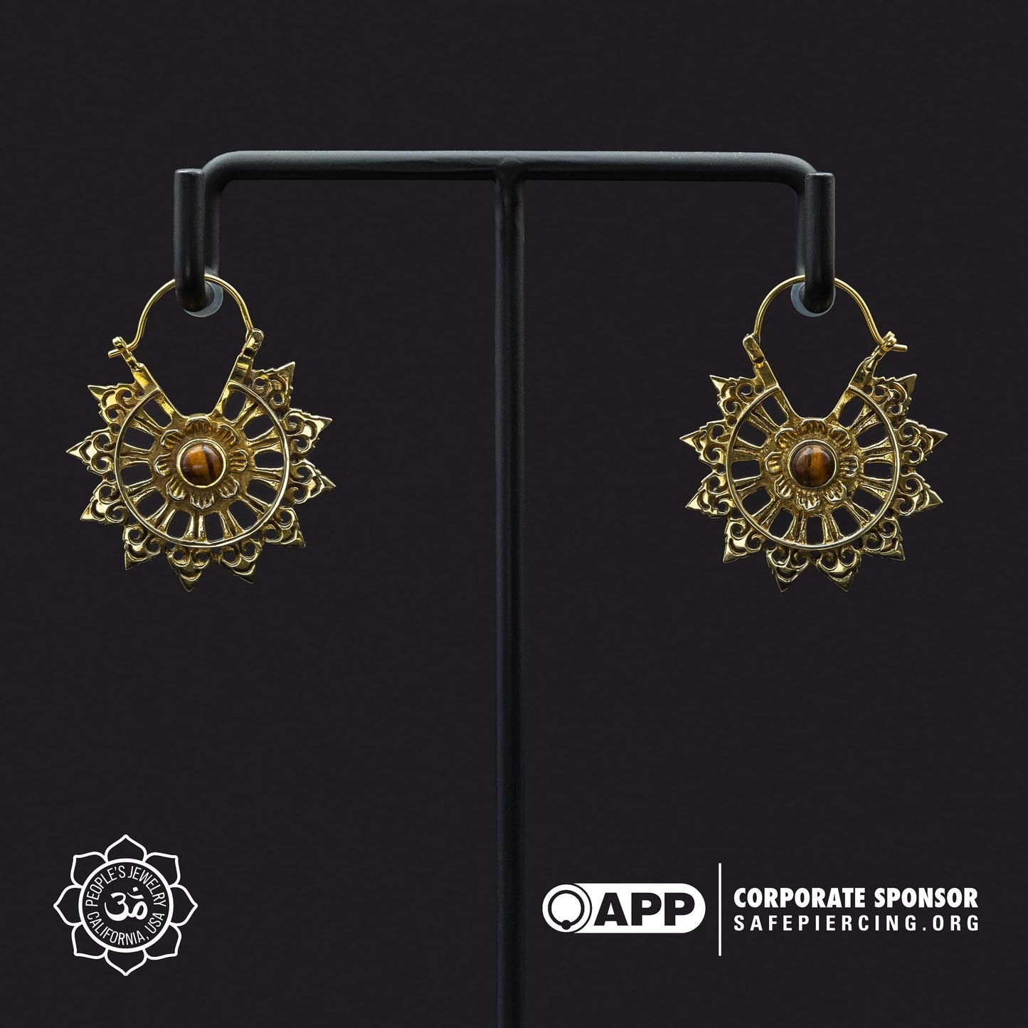 People's Jewelry Brass Fractal Hangers (Pair)