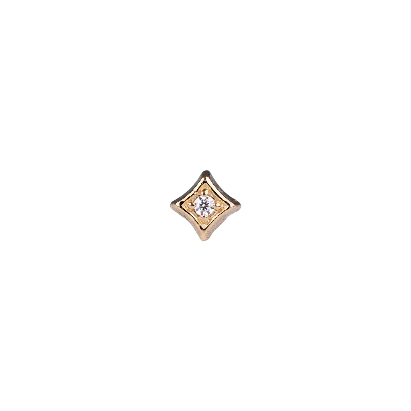 Divinity Metals 14k Solid Gold Threadless At Last Ends