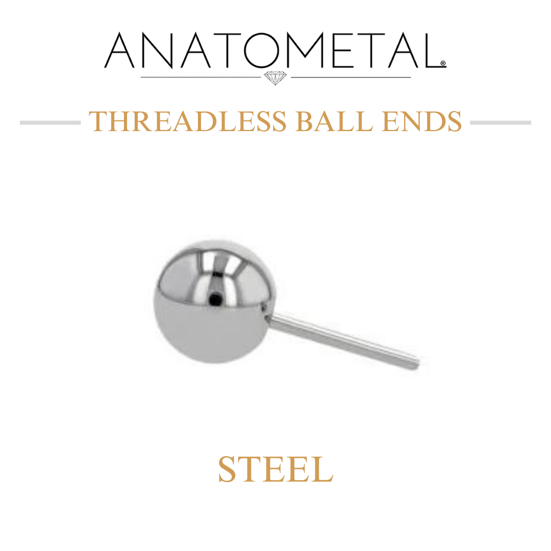 Anatometal Steel Threadless Ball Ends
