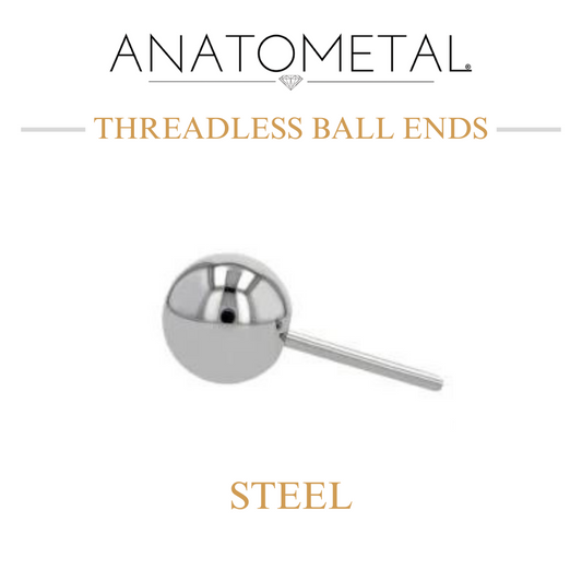 Anatometal Steel Threadless Ball Ends