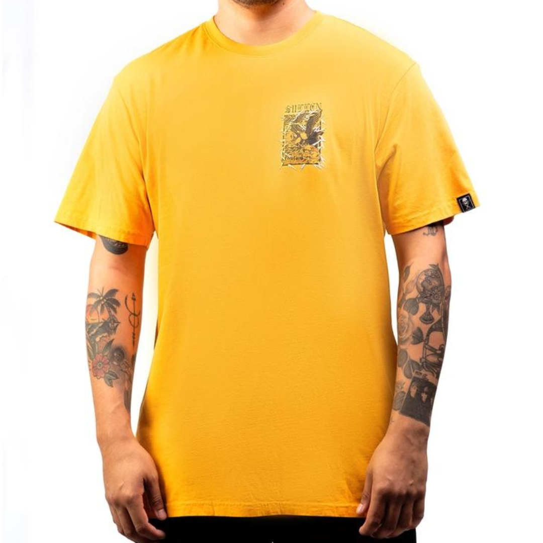 Sullen 3 Headed Eagle Cadmium Yellow Premium T-Shirt