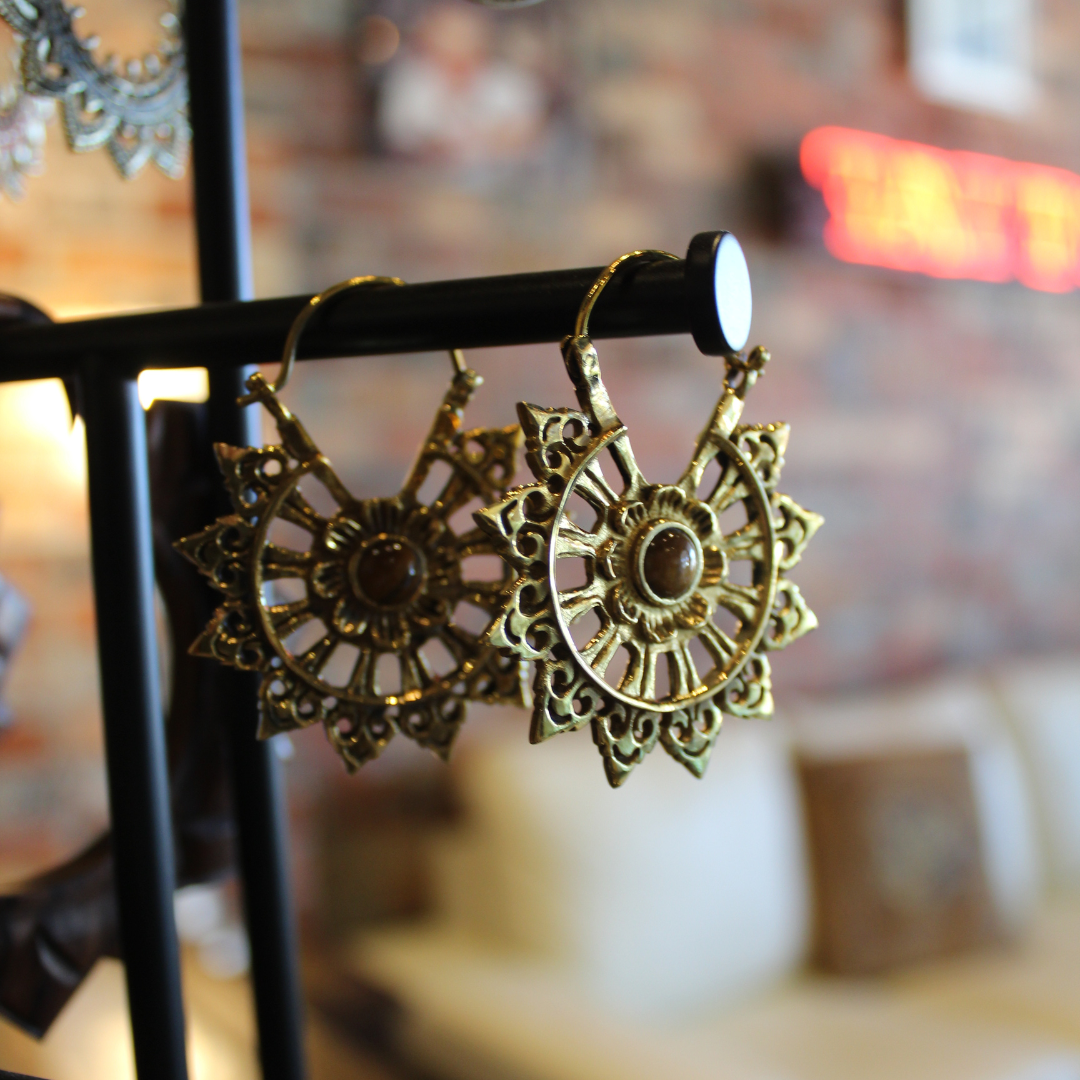 People's Jewelry Brass Fractal Hangers (Pair)