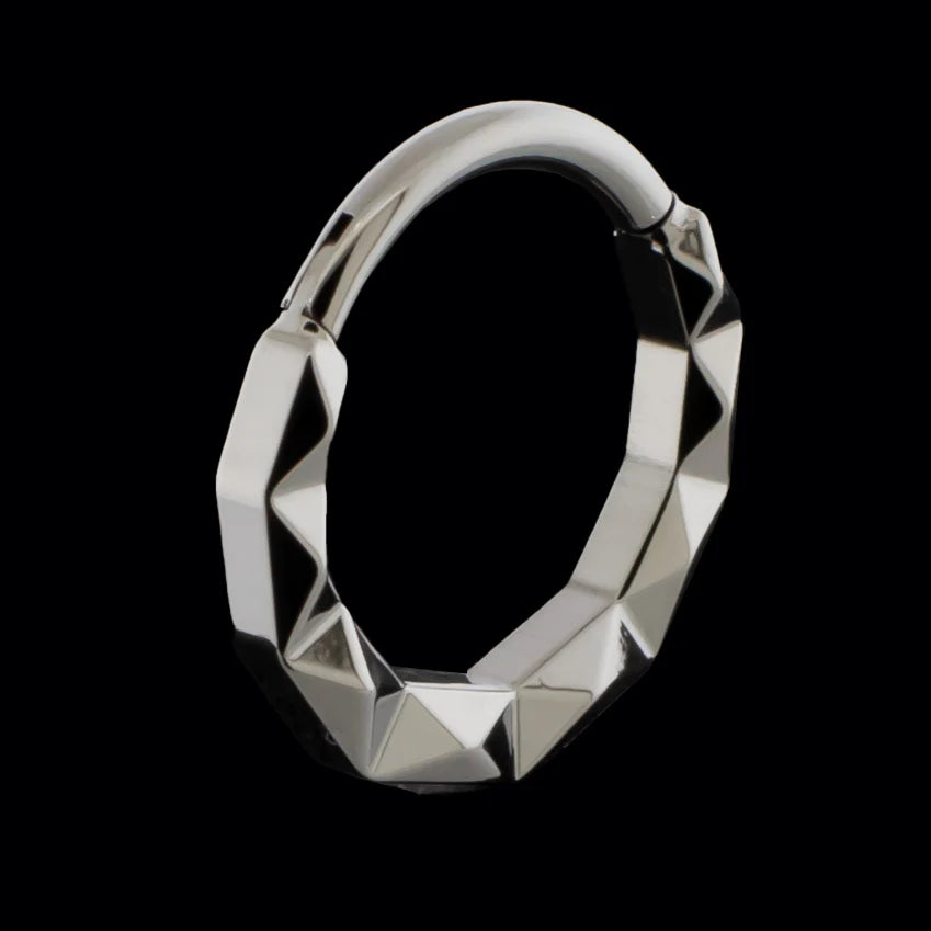 Khrysos Titanium 16 Gauge Linden Hinged Segment Rings