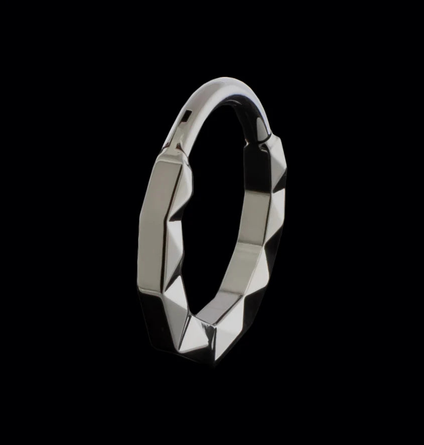 Khrysos Titanium 16 Gauge Linden Hinged Segment Rings