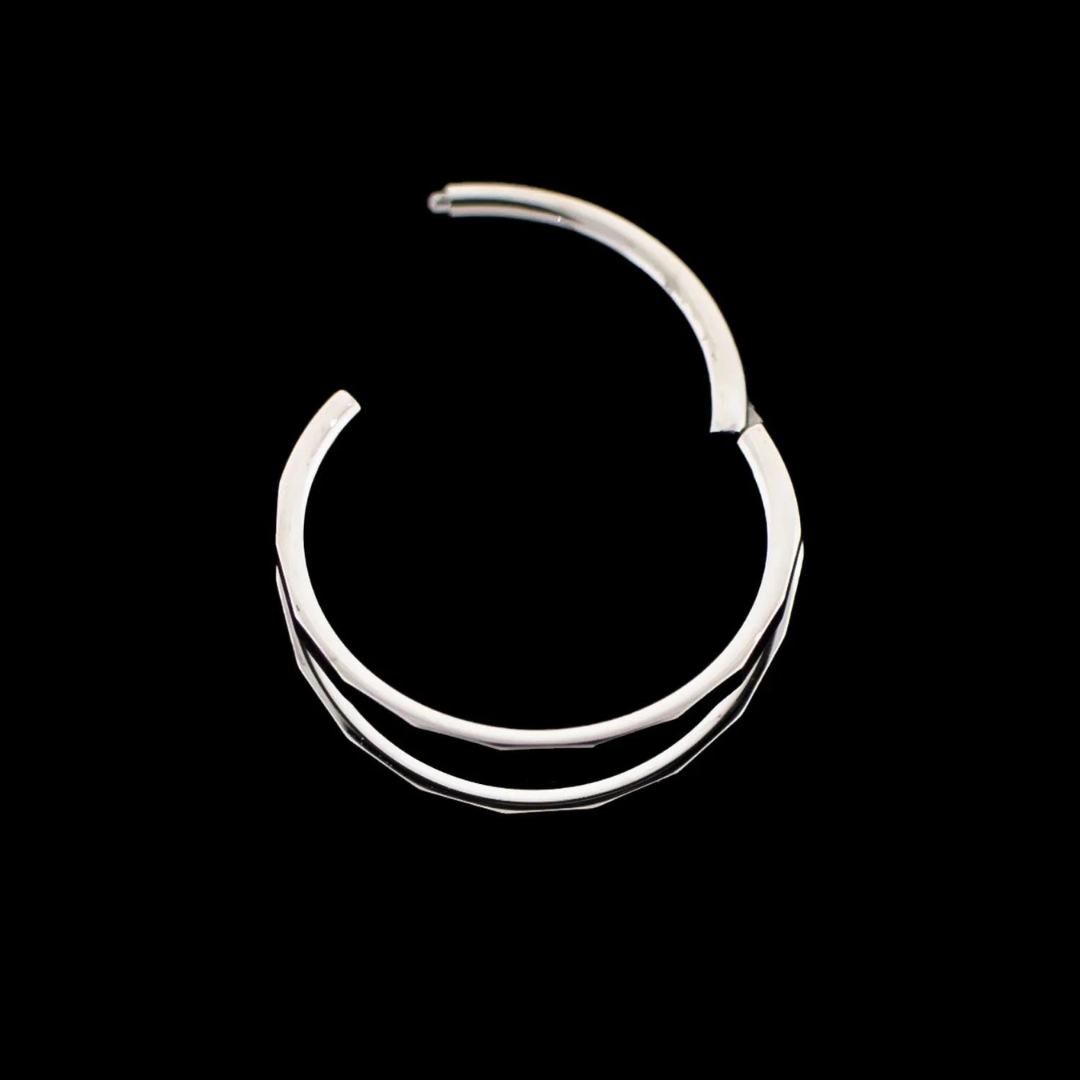 Khrysos Titanium 18 Gauge Roial Hinged Segment Rings