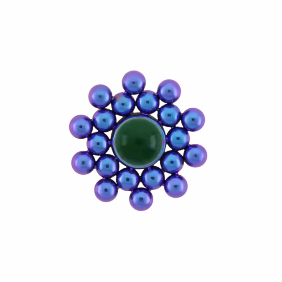 LeRoi Titanium Haute Couture Bijoux Cabochon 11HT-20 Ends