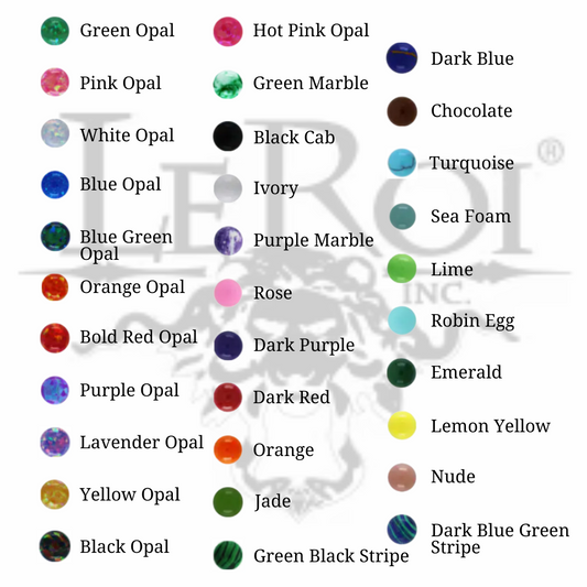 LeRoi Titanium Haute Couture Bijoux Cabochon 11HT-20 Ends