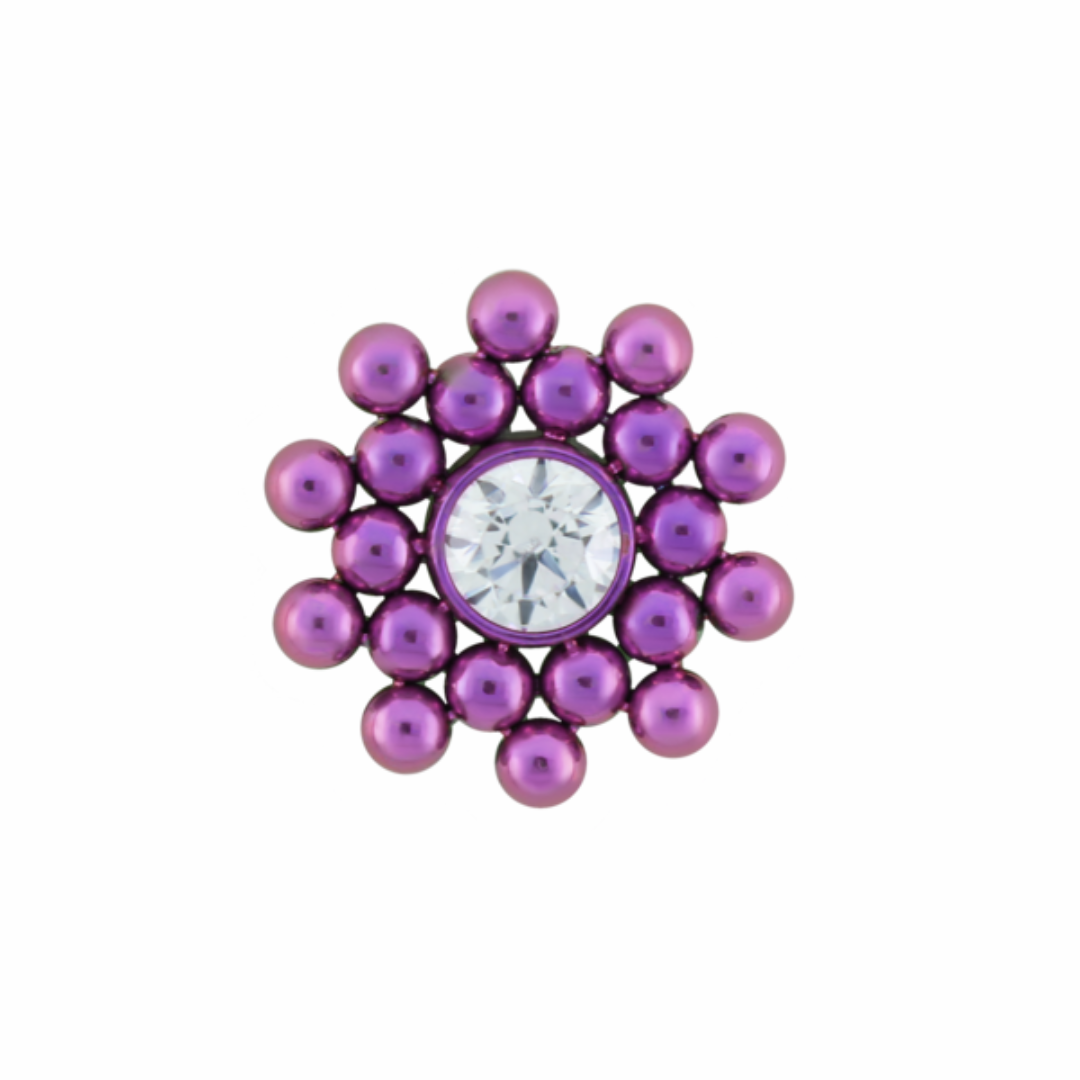 LeRoi Titanium Haute Couture Bijoux Faceted 11HT-20 Ends