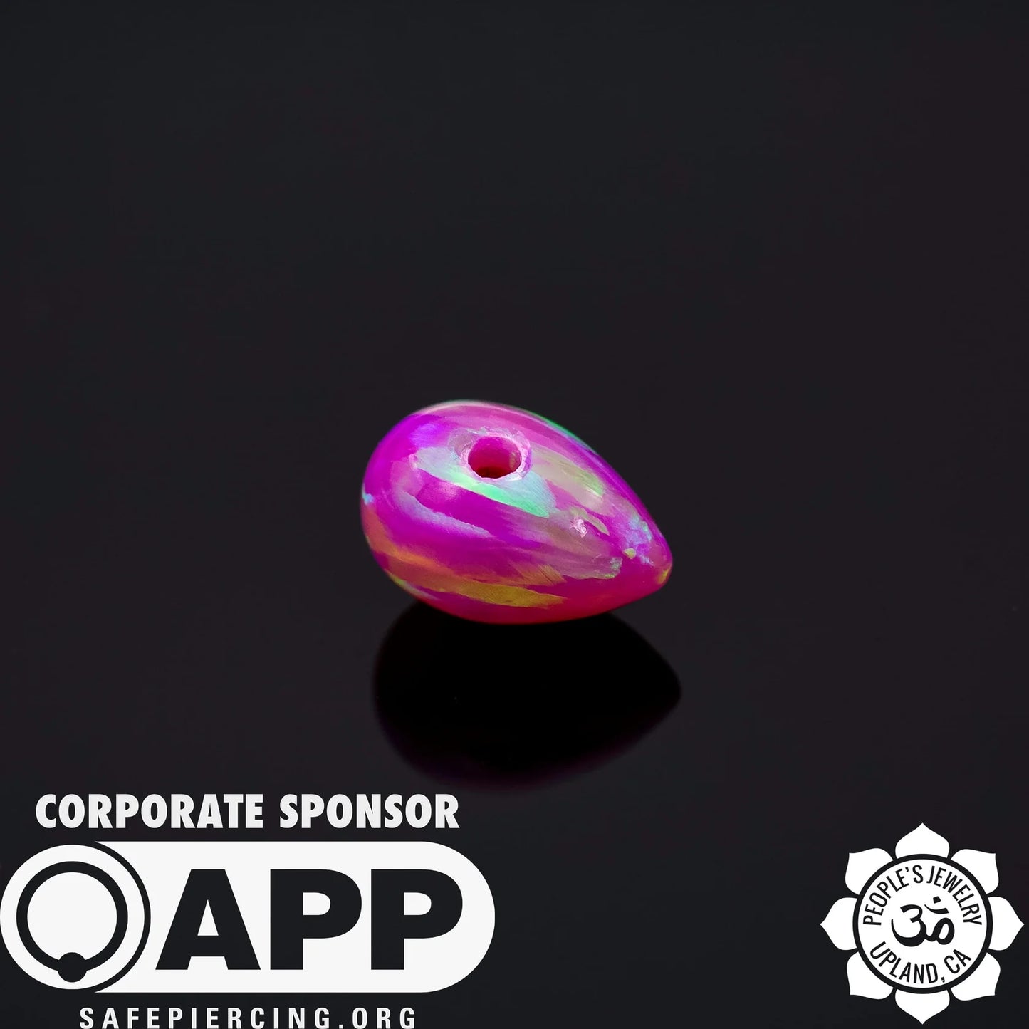 People's Jewelry Synthetic Opal and Stone Captive Bullets