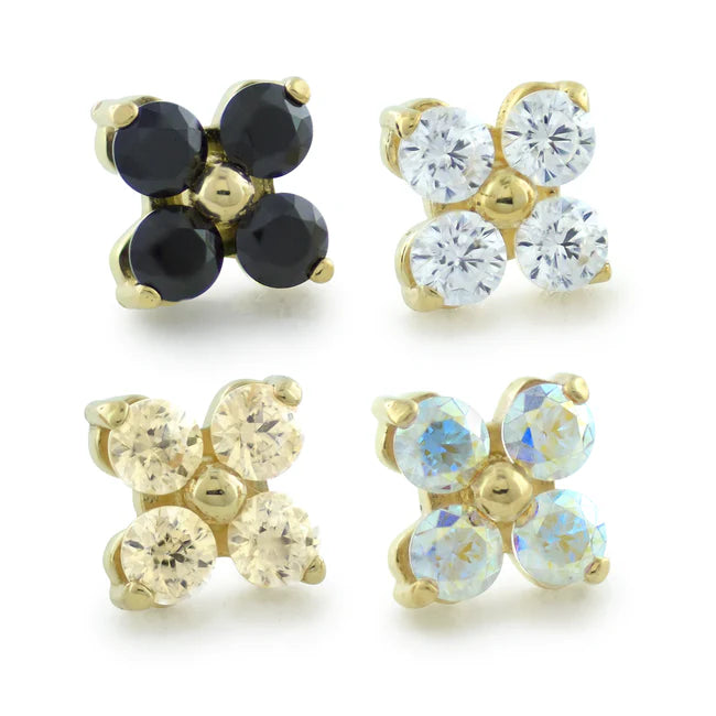 NeoMetal 18k Solid Gold Threadless Forte Ends