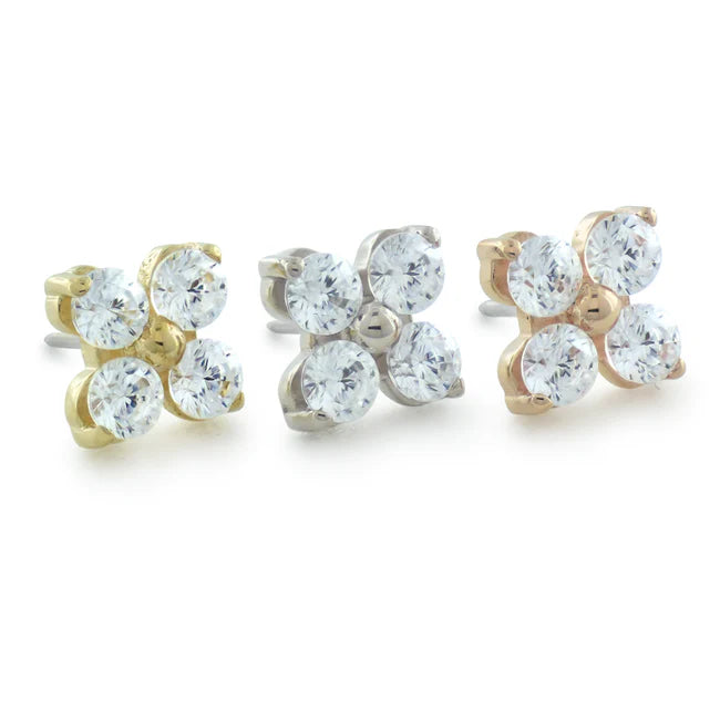 NeoMetal 18k Solid Gold Threadless Forte Ends
