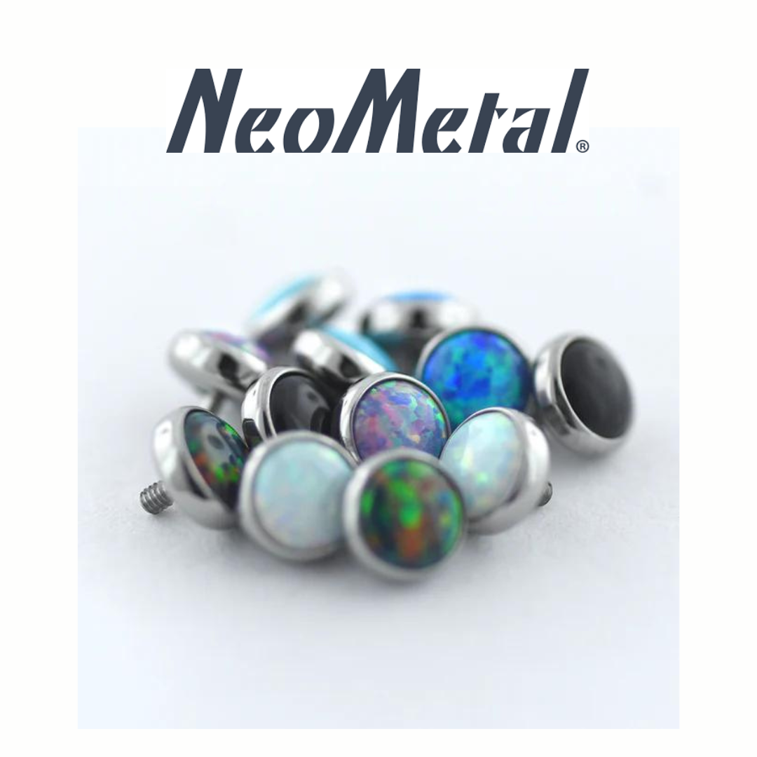 NeoMetal Titanium Internally Threaded MnM Cabochon Ends