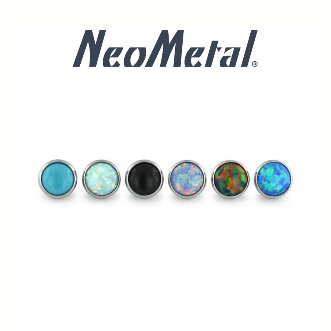 NeoMetal Titanium Internally Threaded MnM Cabochon Ends