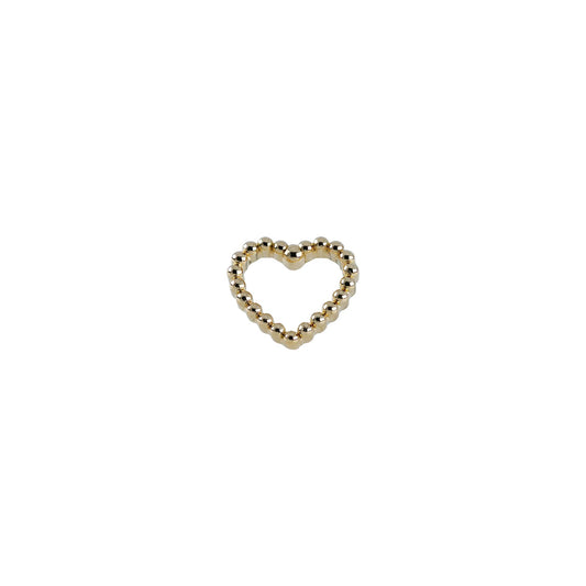 Divinity Metals 14k Solid Gold Threadless Beaded Amour Ends