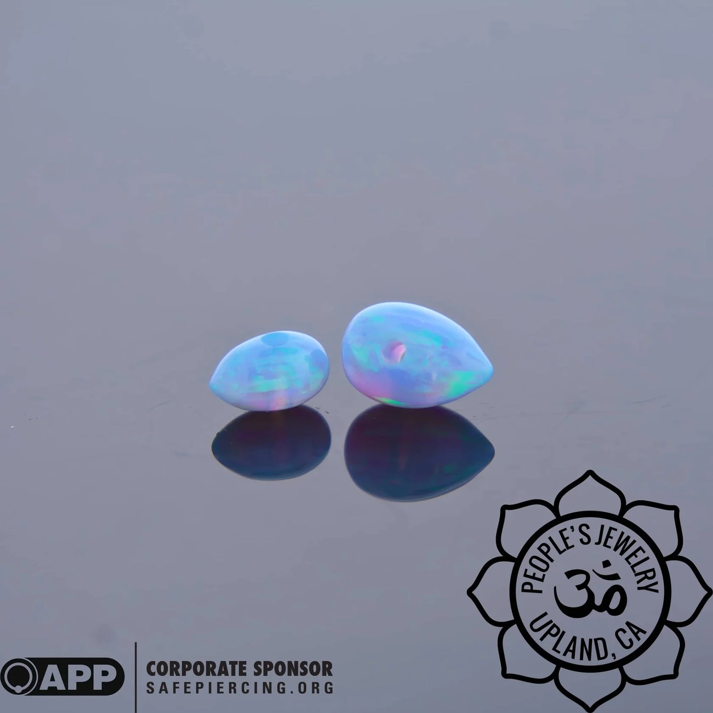 People's Jewelry Synthetic Opal and Stone Captive Bullets