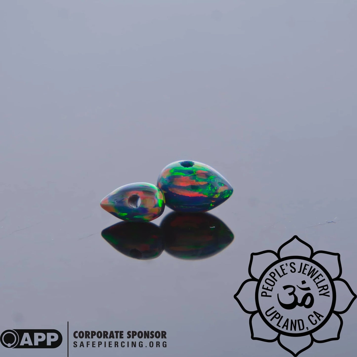 People's Jewelry Synthetic Opal and Stone Captive Bullets