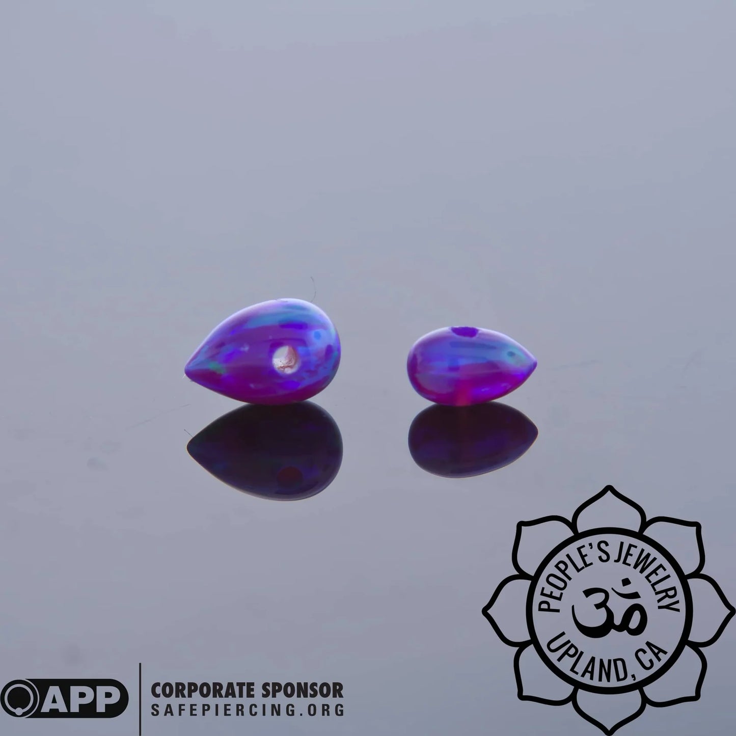 People's Jewelry Synthetic Opal and Stone Captive Bullets