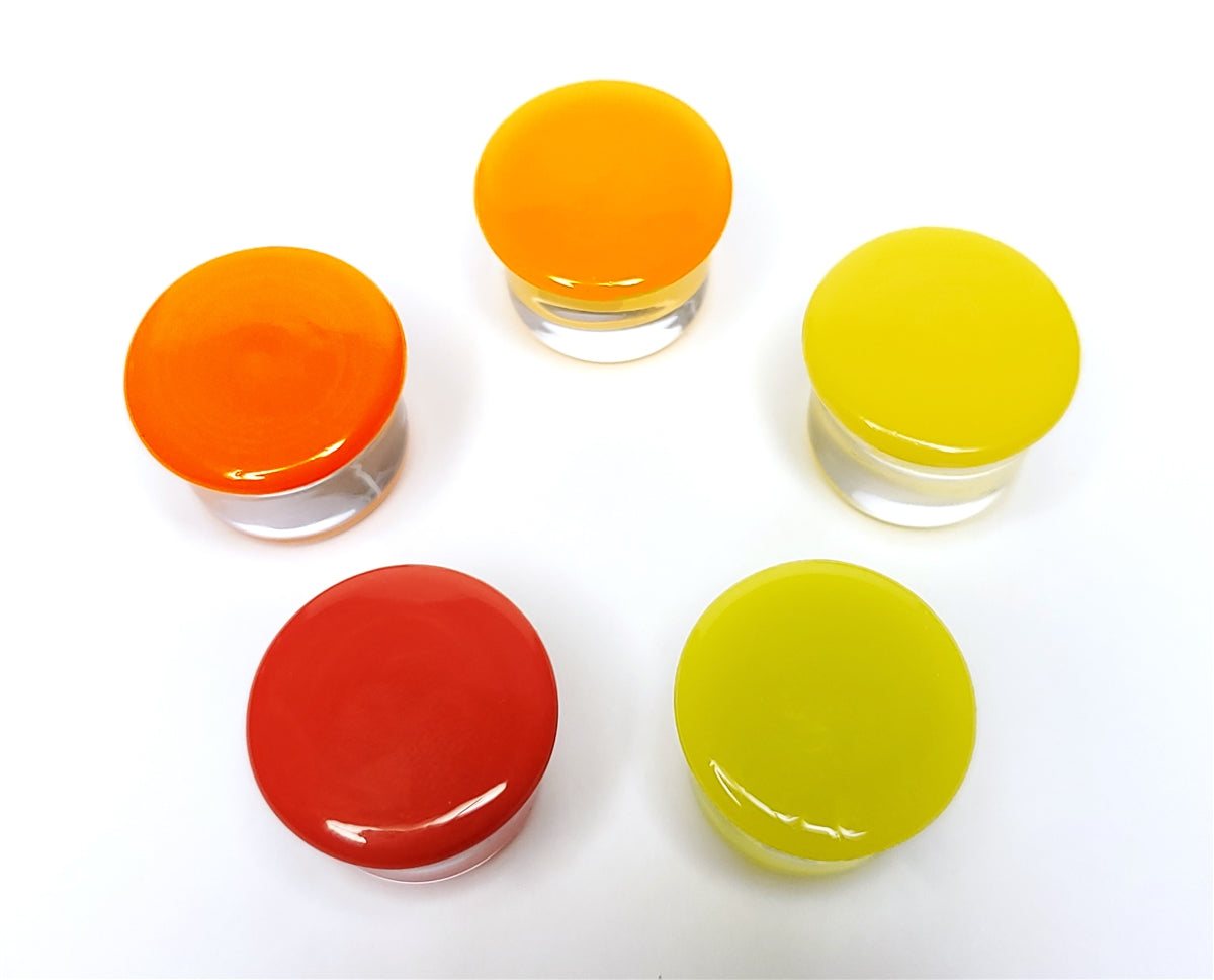 Glasswear Studios Candy Colors Single Flare ColorFront Plugs