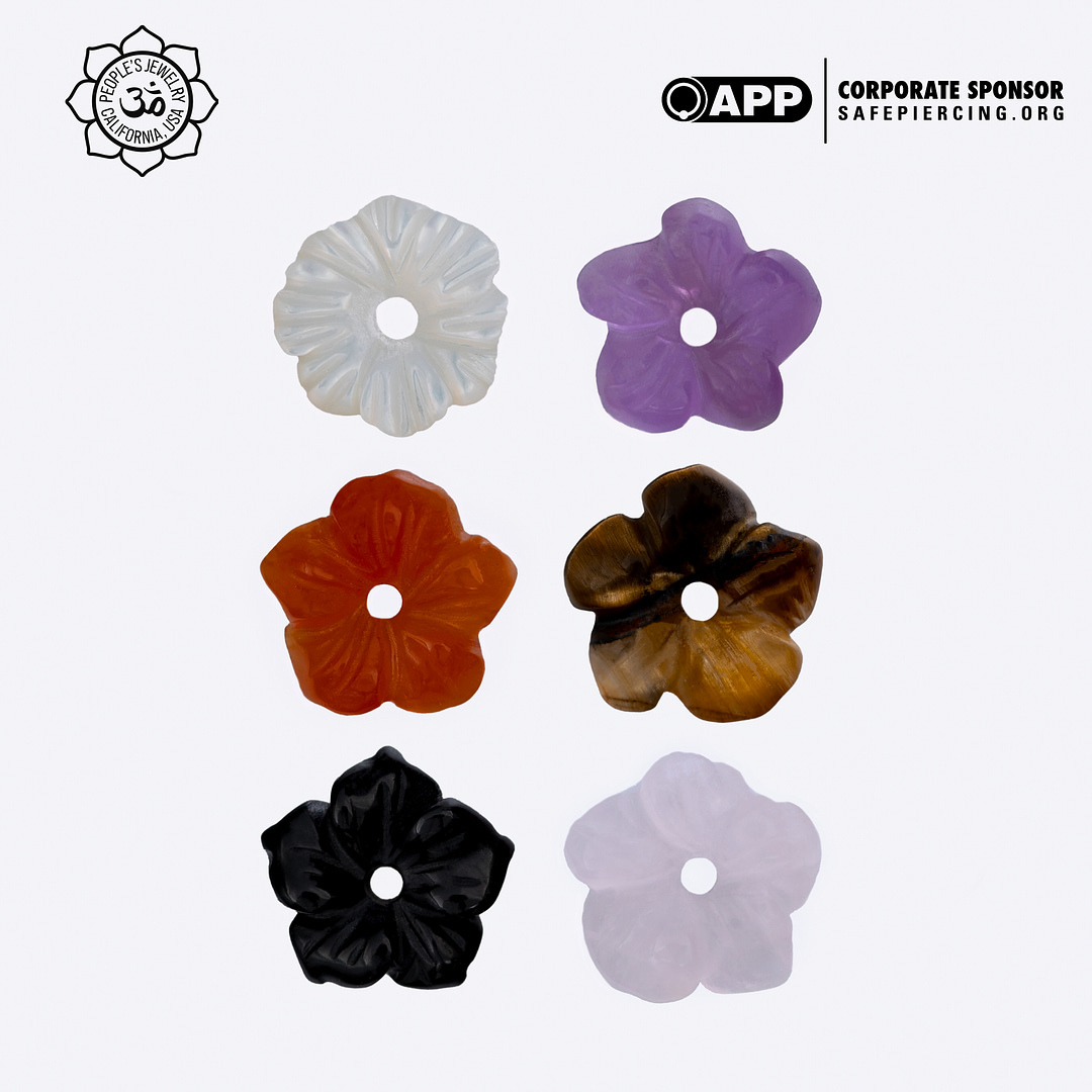 People's Jewelry Stone Flower Jackets
