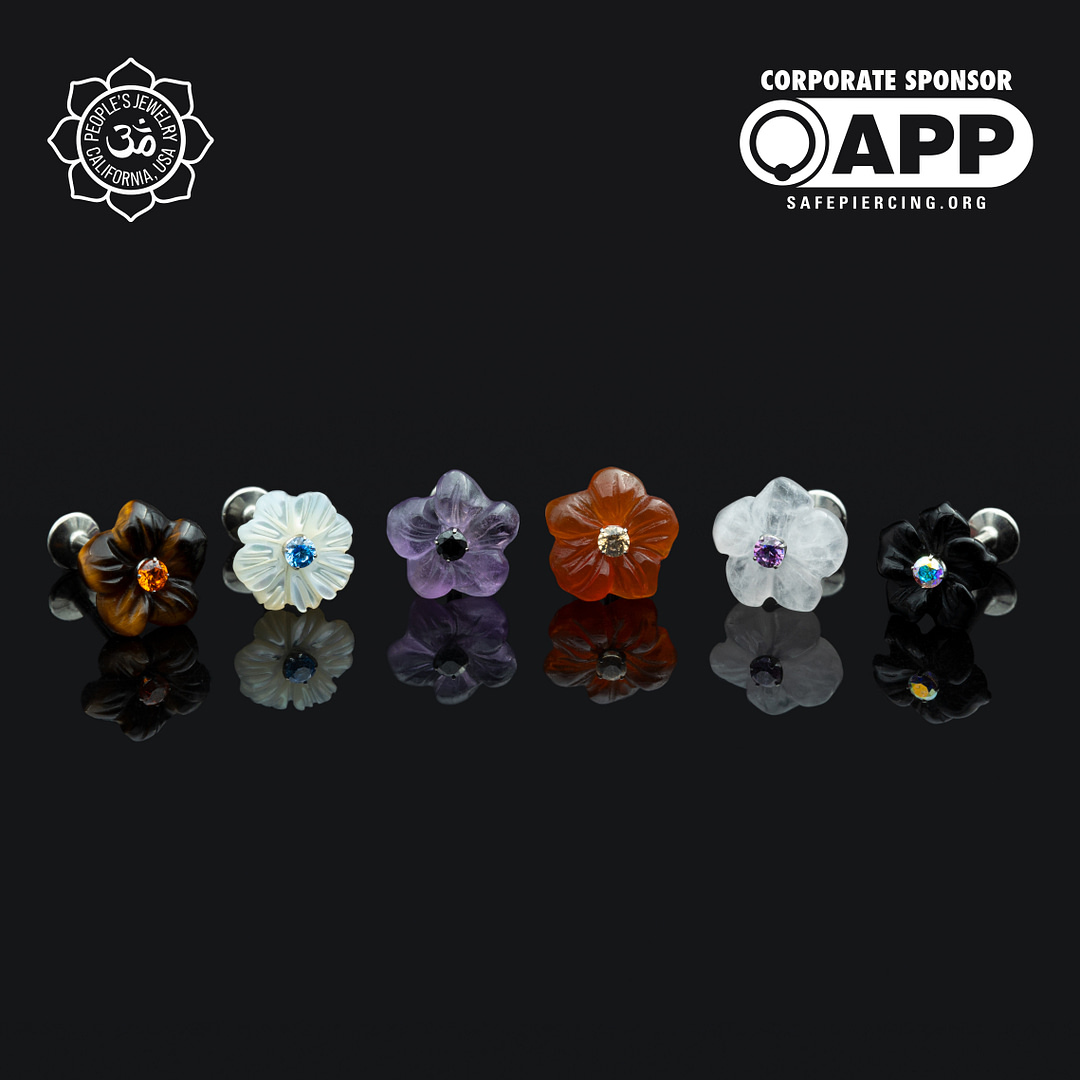 People's Jewelry Stone Flower Jackets