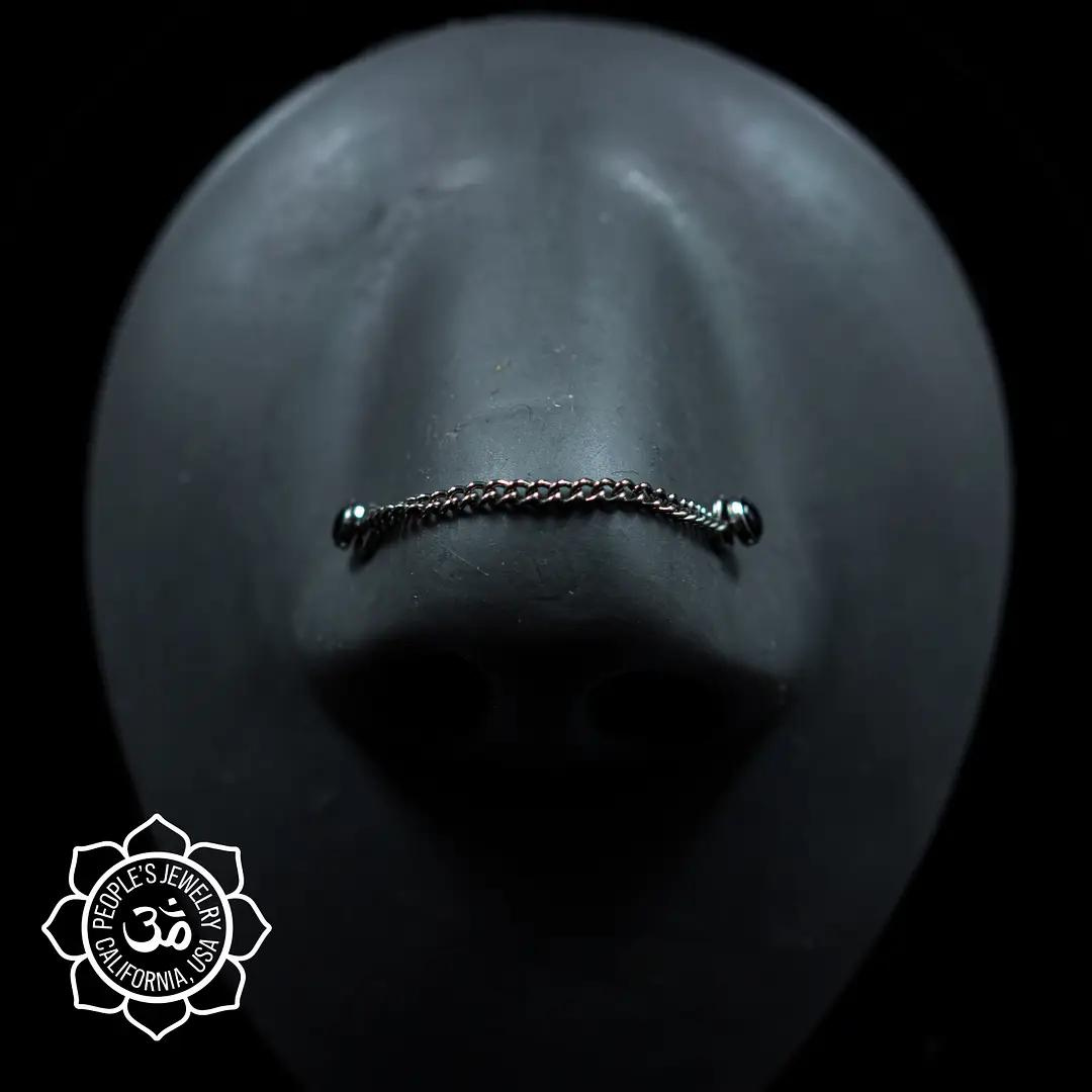 People's Jewelry Titanium Single Chain with Jump Rings