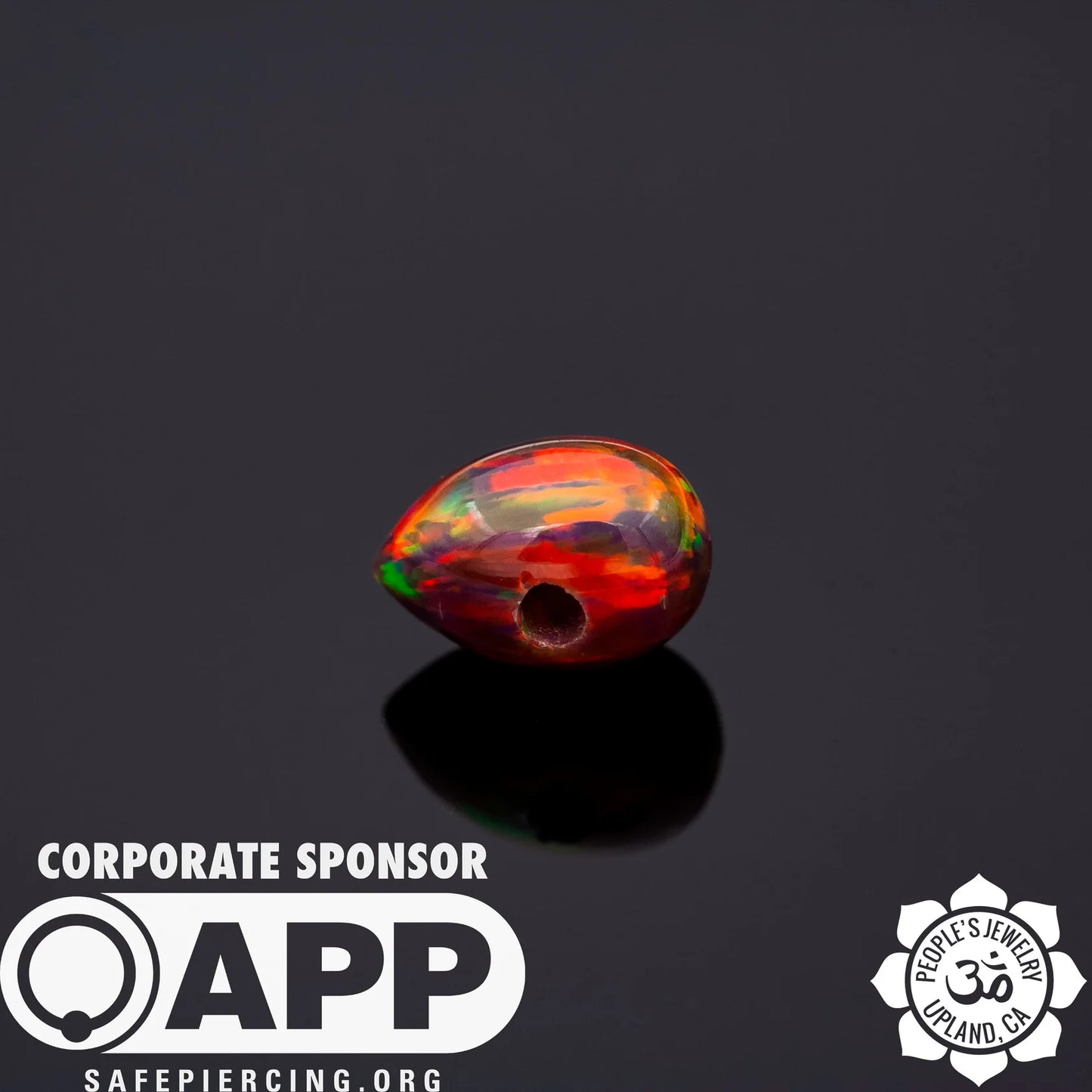 People's Jewelry Synthetic Opal and Stone Captive Bullets