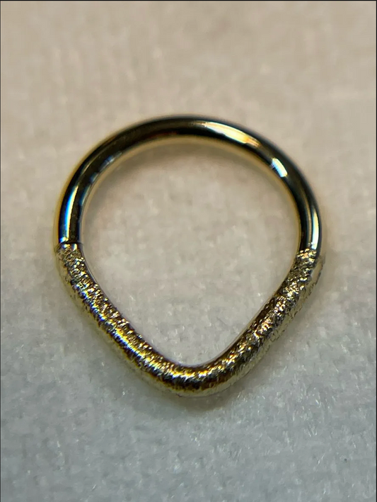 Cinch Niobium Teardrop Ball and Cup Seam Rings