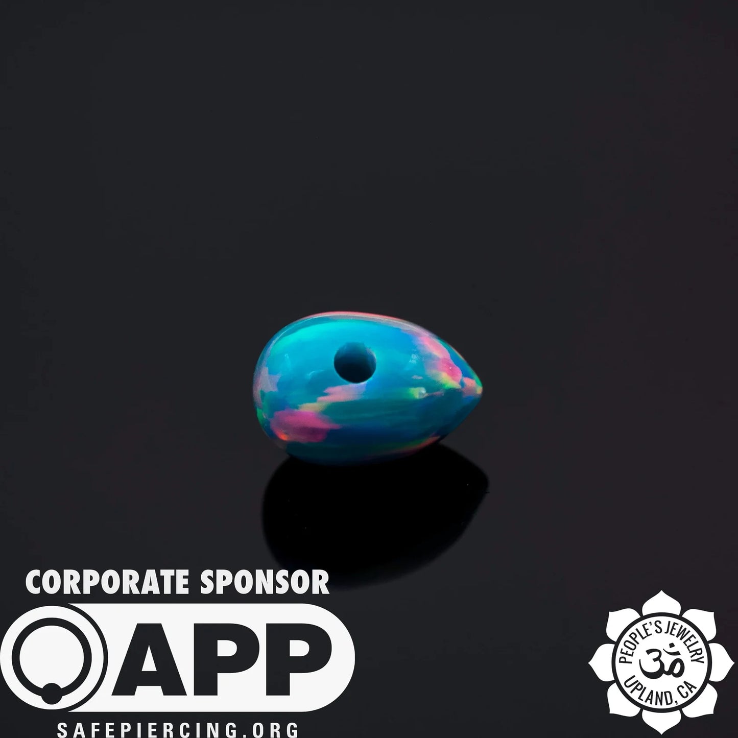People's Jewelry Synthetic Opal and Stone Captive Bullets