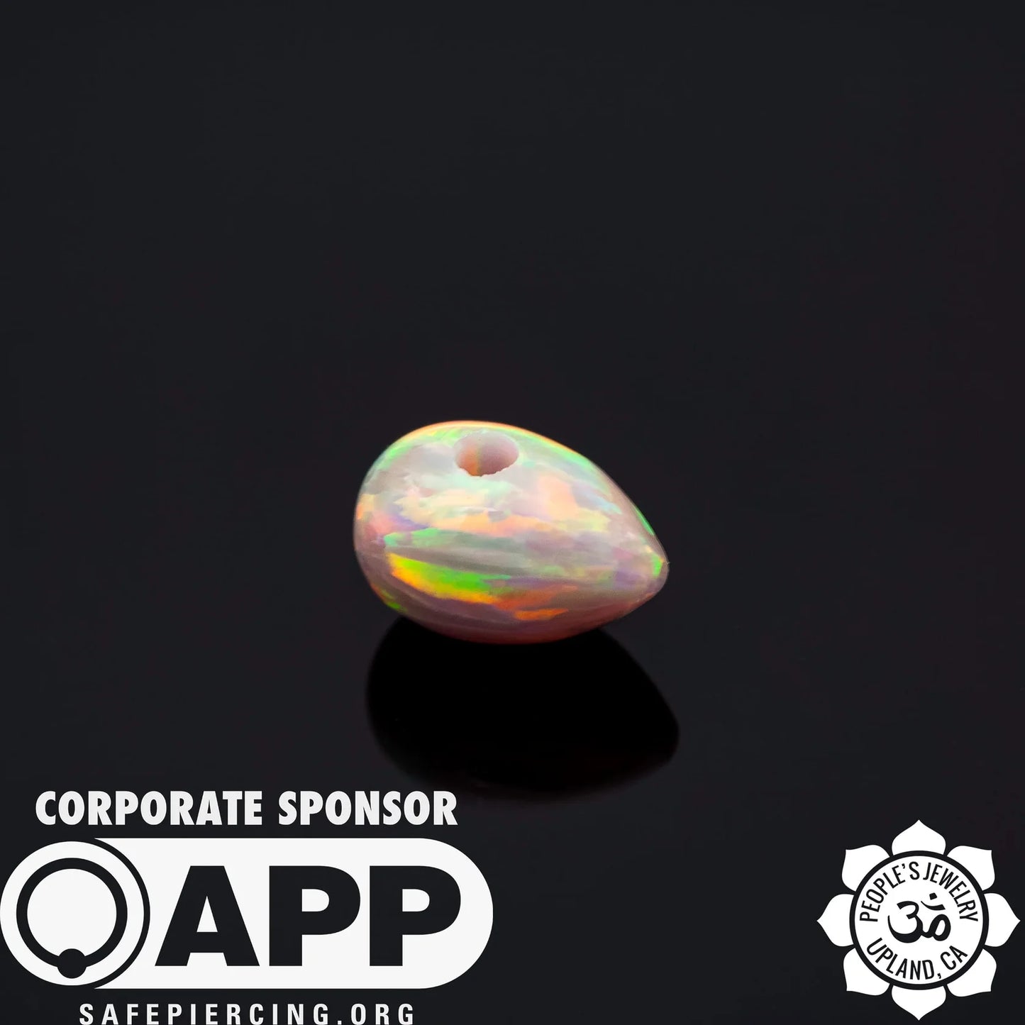 People's Jewelry Synthetic Opal and Stone Captive Bullets