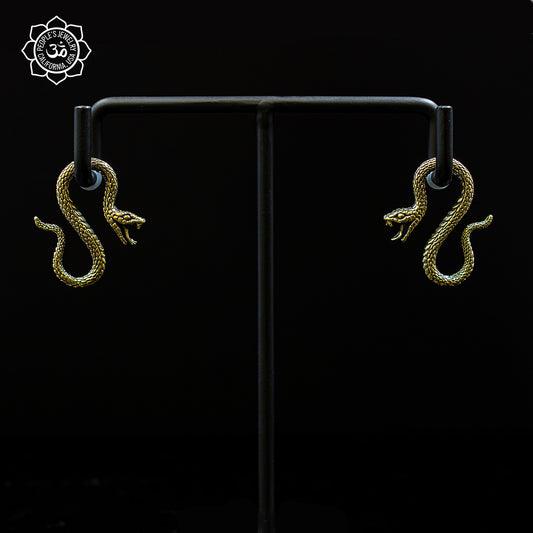 People's Jewelry Brass Viper Hangers (Pair)