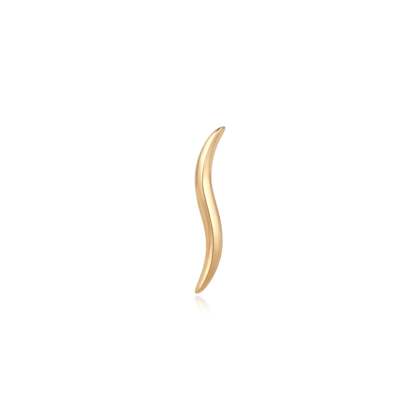 Ember Body Jewelry 14k Solid Gold Wavelength Ends