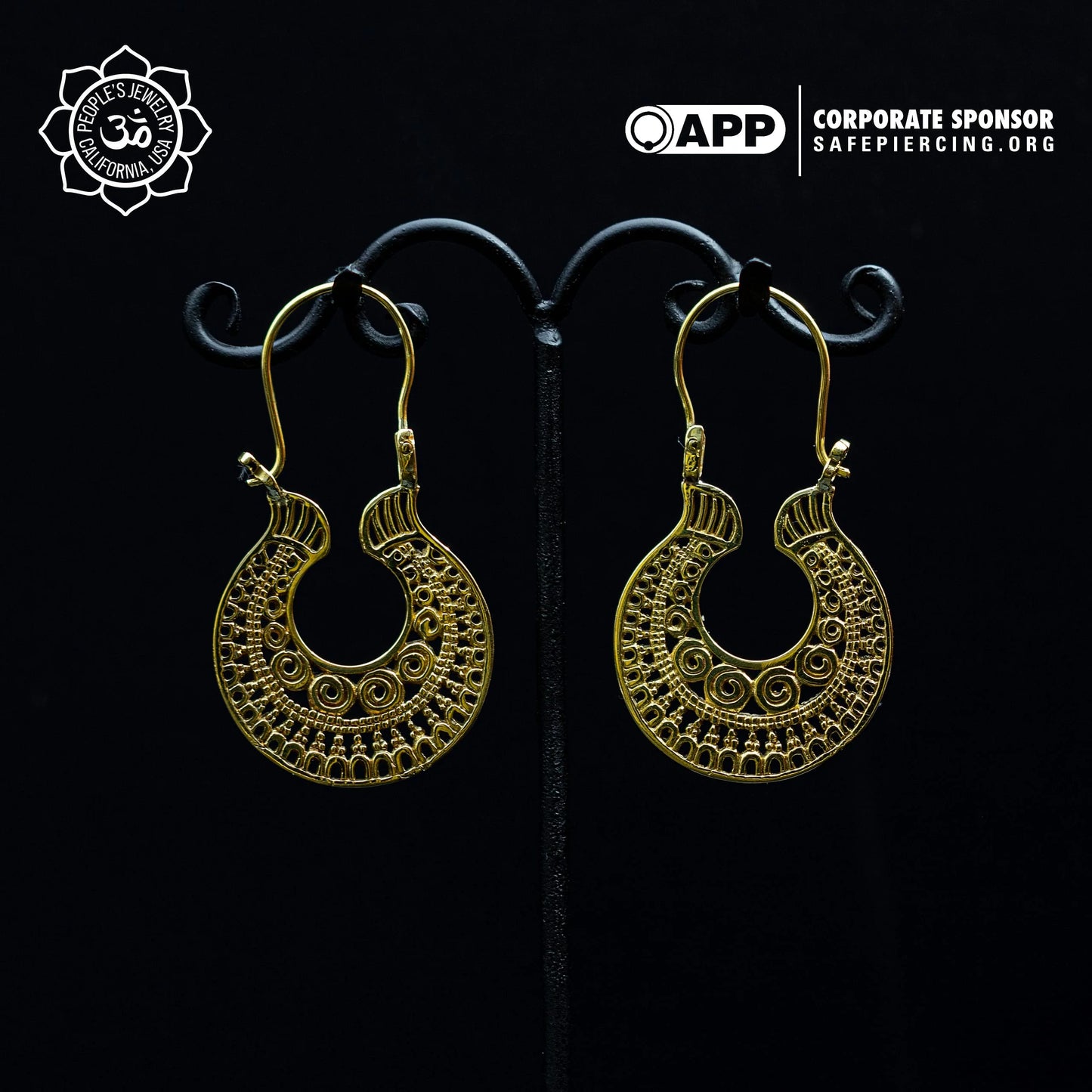 People's Jewelry Brass Sepatu Kuda Hangers (Pair)