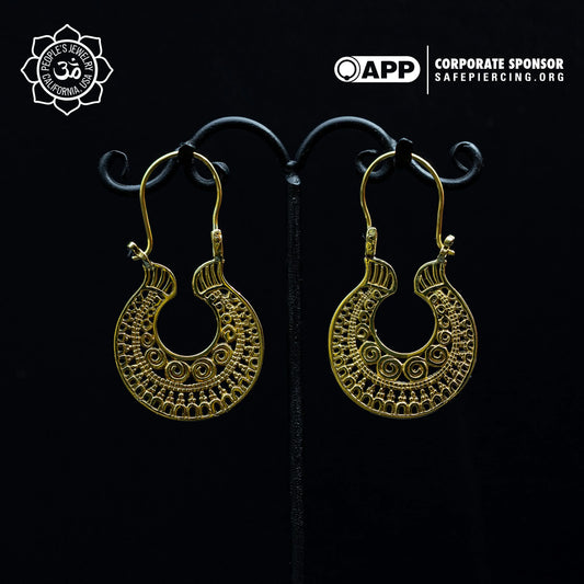 People's Jewelry Brass Sepatu Kuda Hangers (Pair)