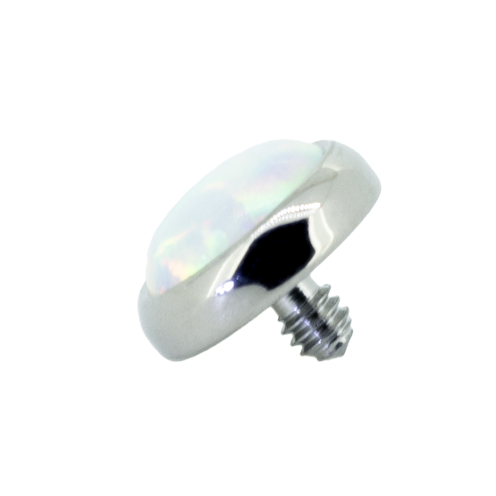 Industrial Strength Titanium Bezel-Set Cabochon Ends