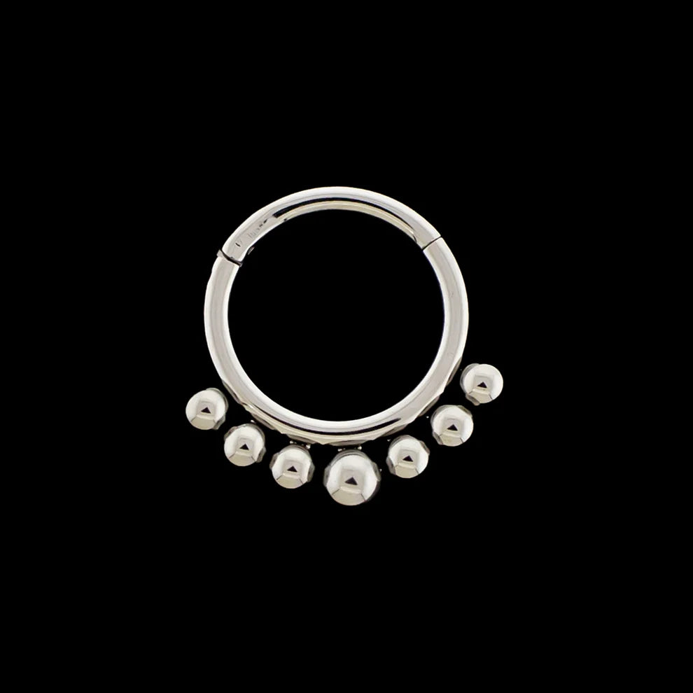 Khrysos Titanium 16 Gauge Cael Hinged Segment Rings