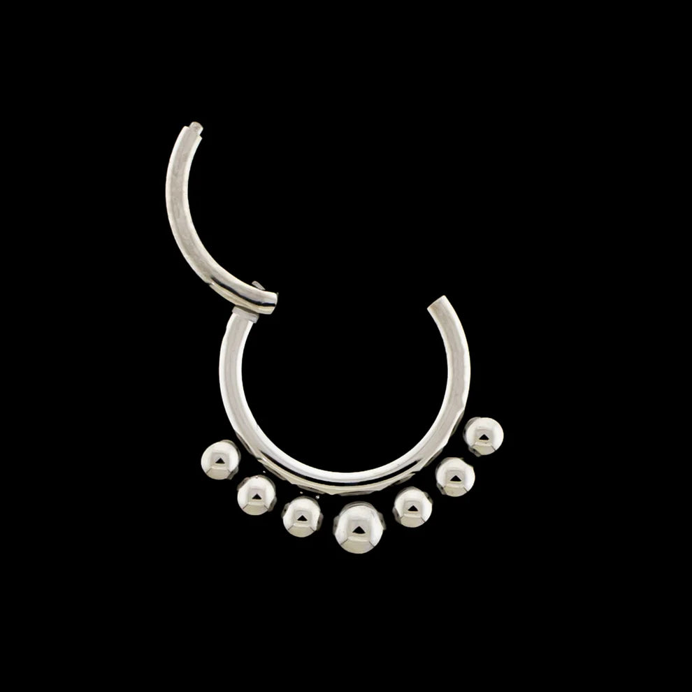 Khrysos Titanium 16 Gauge Cael Hinged Segment Rings