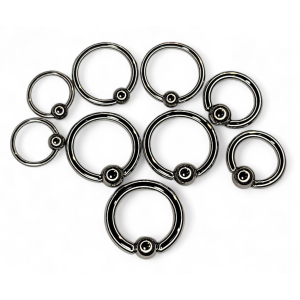 Body Circle Designs Niobium Captive Bead Rings