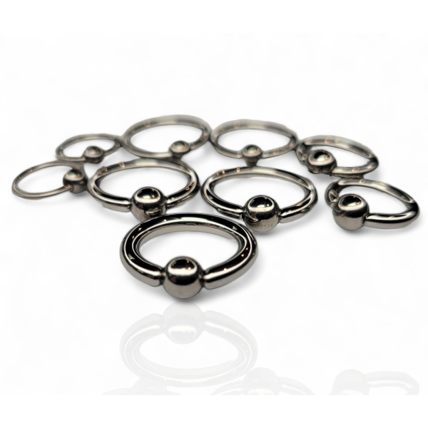 Body Circle Designs Niobium Captive Bead Rings