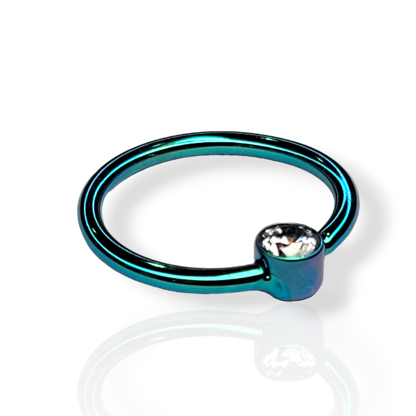 Body Circle Designs Niobium Fixed Gem Bead Rings