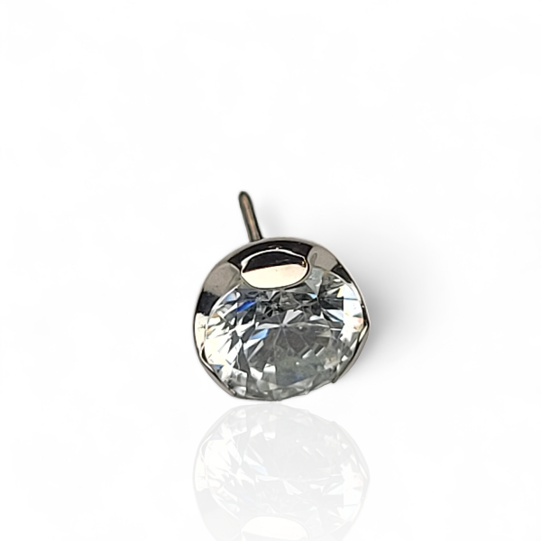 Body Circle Designs Titanium Threadless 2-3mm Prong-Set Gem Ends